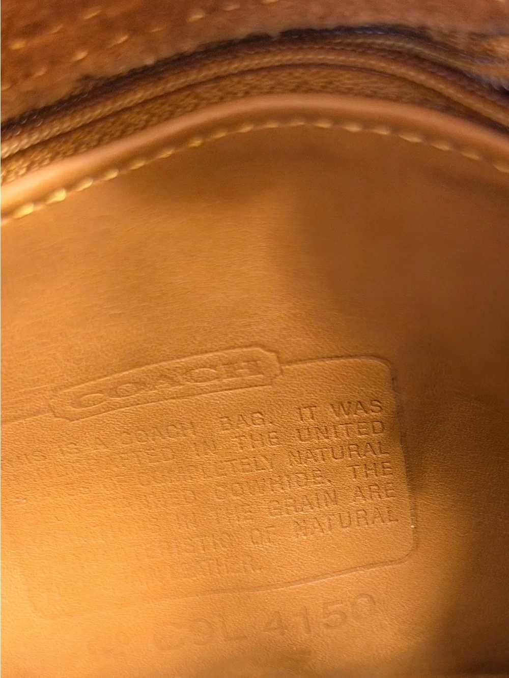 Vintage Coach 90s Fletcher Brown Leather Crossbody Bag RARE